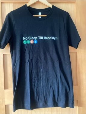 "No Sleep Till Brooklyn 1981" Black Graphic Tee - Size M